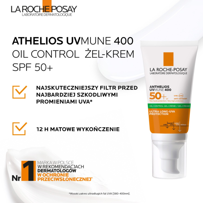 La Roche-Posay Anthelios UV Mune Żel-Krem Oil Control SPF50+ 