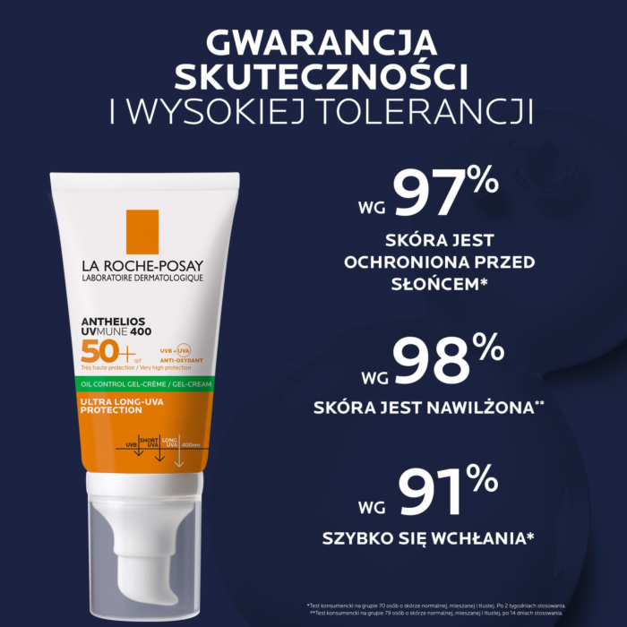 La Roche-Posay Anthelios UV Mune Żel-Krem Oil Control SPF50+ 