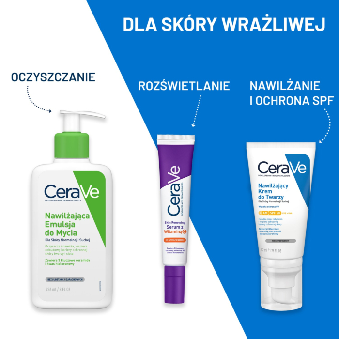 CeraVe Nawilżająca emulsja do mycia skóry suchej i normalnej, 236 ml