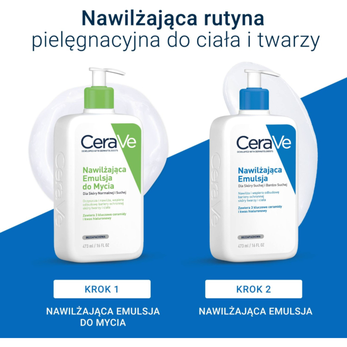 CeraVe Nawilżająca emulsja do skóry normalnej, suchej i bardzo suchej, 236 ml