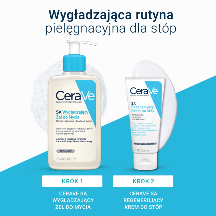 CeraVe SA Regenerujący krem do stóp do skóry bardzo suchej i szorstkiej