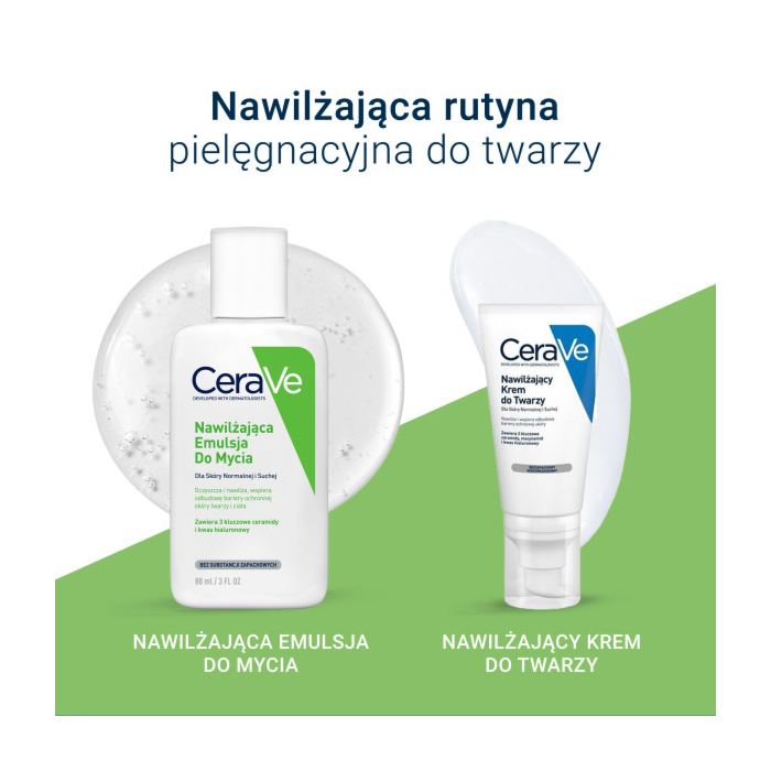 Cerave Nawilżająca emulsja do mycia twarzy i ciała, 88ml