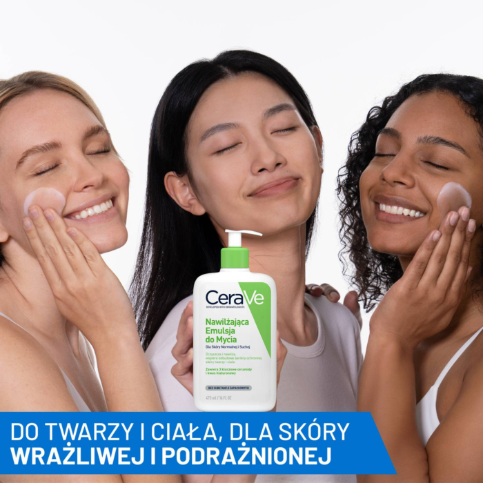 CeraVe Nawilżająca emulsja do mycia skóry suchej i normalnej, 473 ml