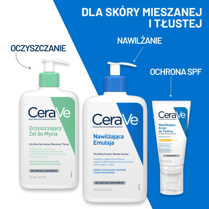 CeraVe Oczyszczający żel do mycia do skóry normalnej i tłustej, 473 ml