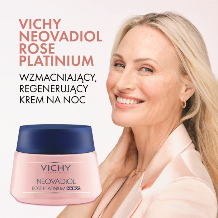 Vichy Neovadiol Rose Platinium Wzmacniający, regenerujący krem na noc