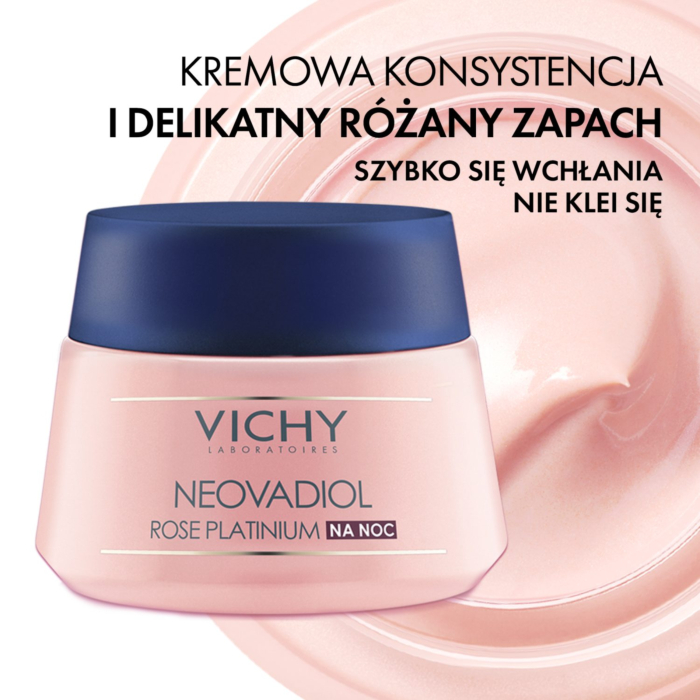 Vichy Neovadiol Rose Platinium Wzmacniający, regenerujący krem na noc