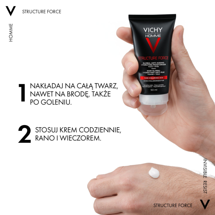 Vichy Homme Structure Force Krem przeciwzmarszczkowy dla mężczyzn