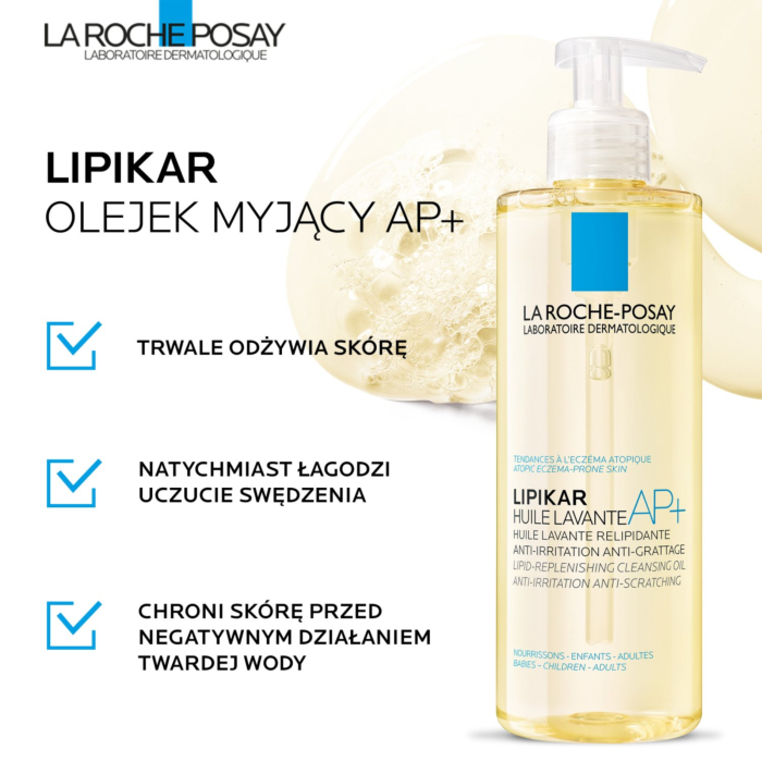 La Roche-Posay Lipikar Olejek myjący do ciała, 400 ml