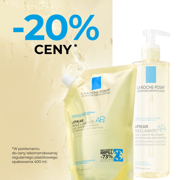 La Roche-Posay Lipikar Huile Lavante AP+ Olejek do mycia Refill, 400 ml