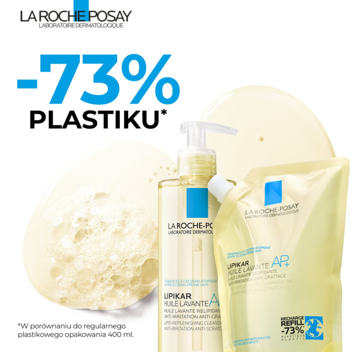 La Roche-Posay Lipikar Huile Lavante AP+ Olejek do mycia Refill, 400 ml