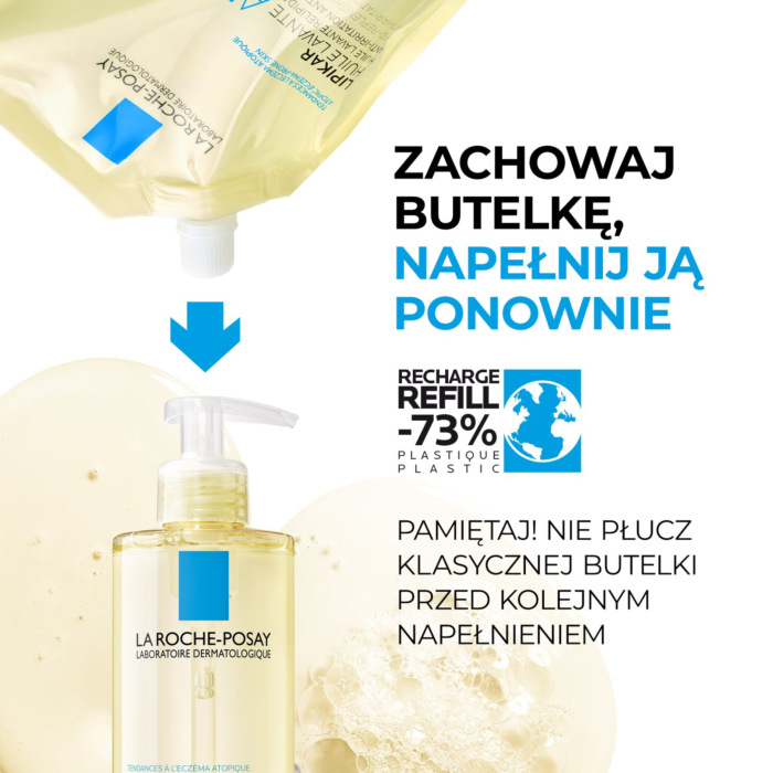 La Roche-Posay Lipikar Huile Lavante AP+ Olejek do mycia Refill, 400 ml