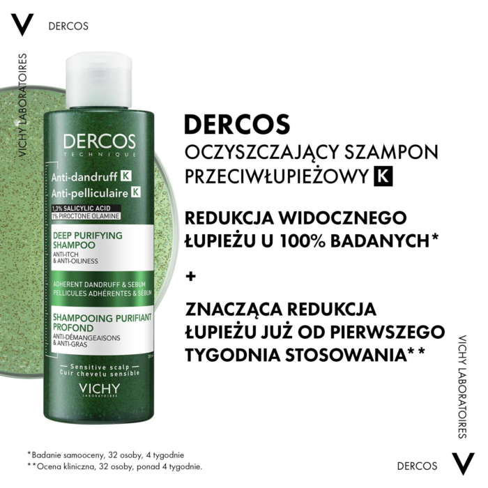 Vichy Dercos K Przeciwłupieżowy szampon peelingujący