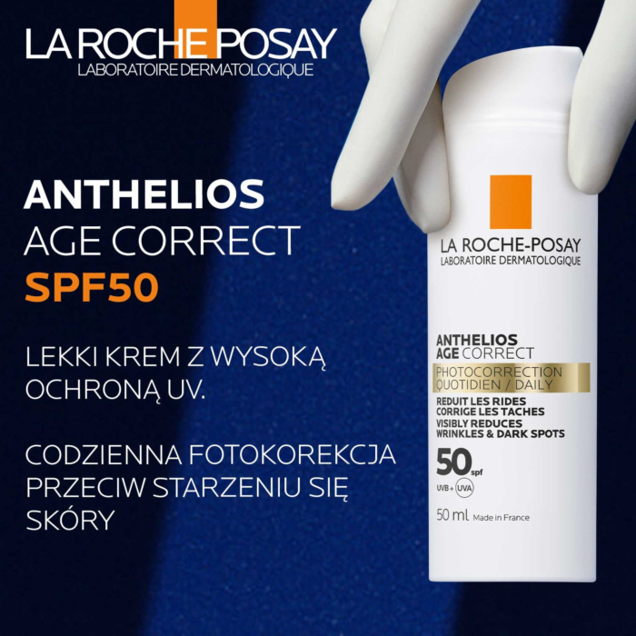 La Roche-Posay Anthelios Codzienna fotoprotekcja przeciwstarzeniowa SPF50 