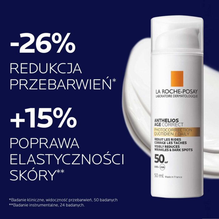 La Roche-Posay Anthelios Codzienna fotoprotekcja przeciwstarzeniowa SPF50 