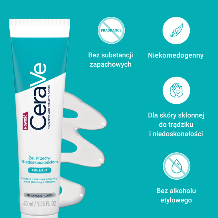 CeraVe Żel przeciw niedoskonałościom dla skóry tłustej i skłonnej do trądziku 
