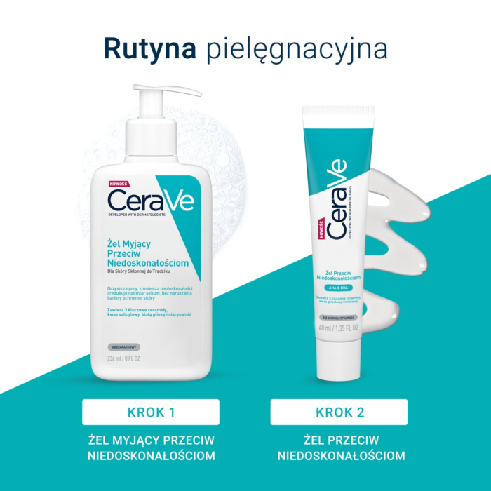 CeraVe Żel przeciw niedoskonałościom dla skóry tłustej i skłonnej do trądziku 