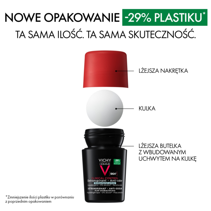 Vichy Homme Dezodorant Clinical Control 96H Roll-On