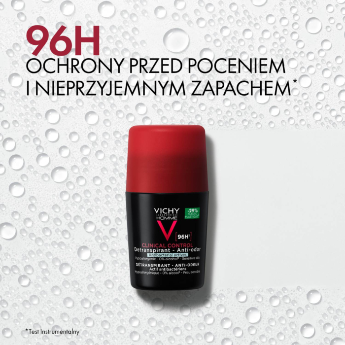 Vichy Homme Dezodorant Clinical Control 96H Roll-On