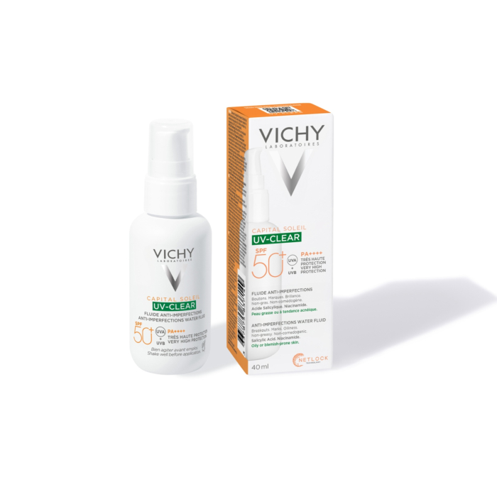 Vichy Capital Soleil Uv Clear Fluid przeciw niedoskonałościom SPF50+ 