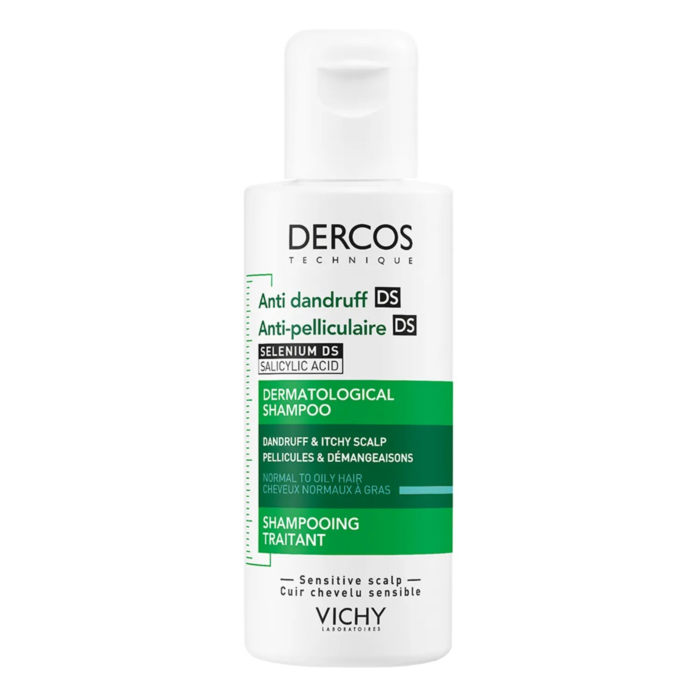Vichy Dercos Szampon przeciwłupieżowy do włosów normalnych i przetłuszczających się, 75 ml