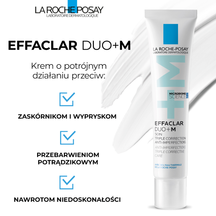La Roche-Posay Effaclar Duo+ M Krem o potrójnym działaniu przeciw zmianom trądzikowym