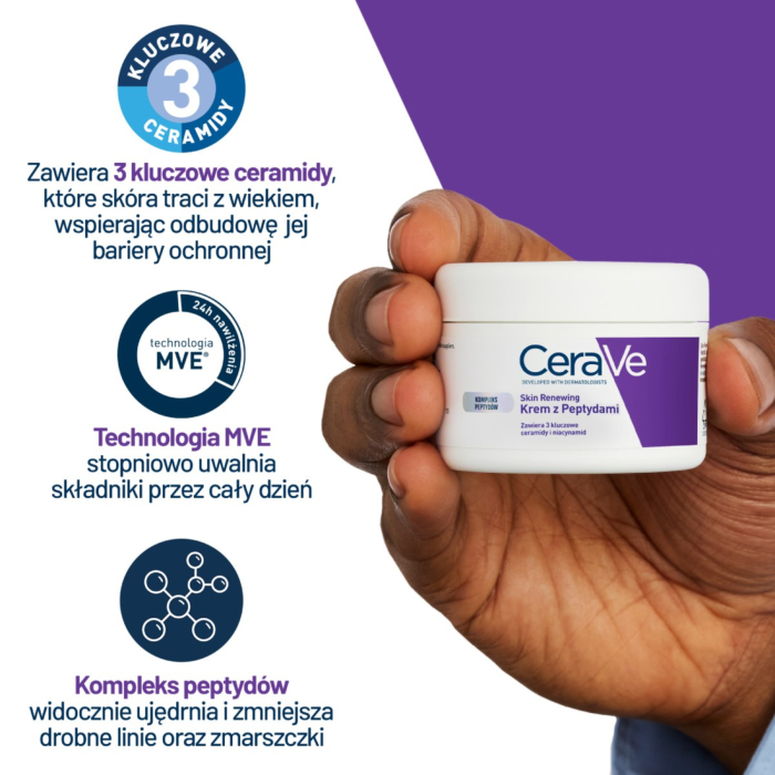 CeraVe Skin Renewing Ujędrniający krem z peptydami