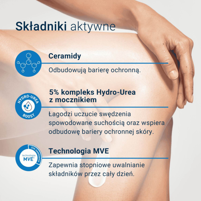 CeraVe Intensywnie nawilżająca emulsja do ciała dla skóry bardzo suchej i szorstkiej z 5% kompleksem Hydro-Urea