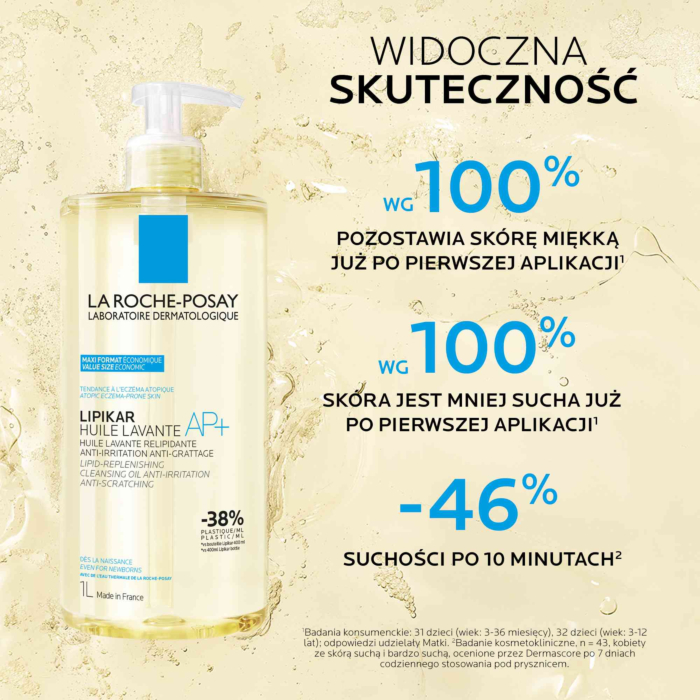 La Roche-Posay Lipikar Olejek myjący, 1000 ml