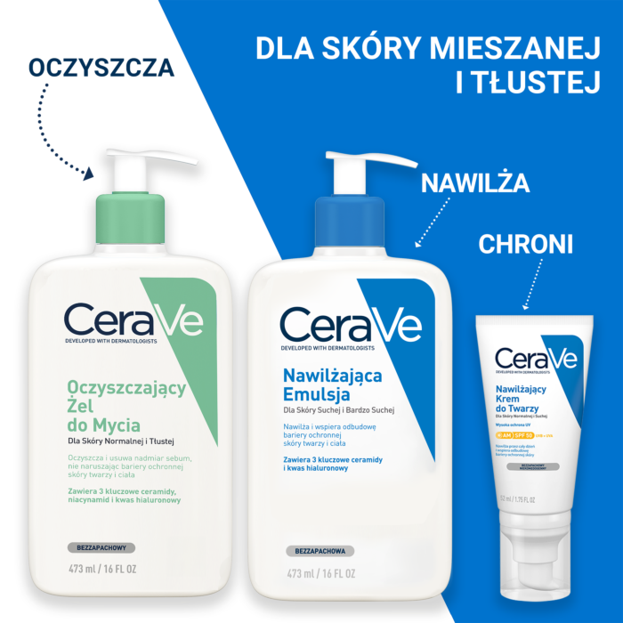 CeraVe Żel do mycia twarzy i ciała Refill, 473 ml