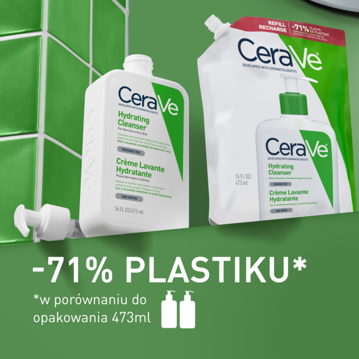 CeraVe Nawilżająca emulsja do mycia twarzy Refill, 473 ml