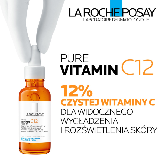 La Roche-Posay Pure Vitamin C12 Skoncentrowane serum wygładzające i przywracające skórze blask