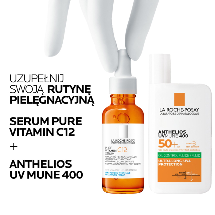La Roche-Posay Pure Vitamin C12 Skoncentrowane serum wygładzające i przywracające skórze blask