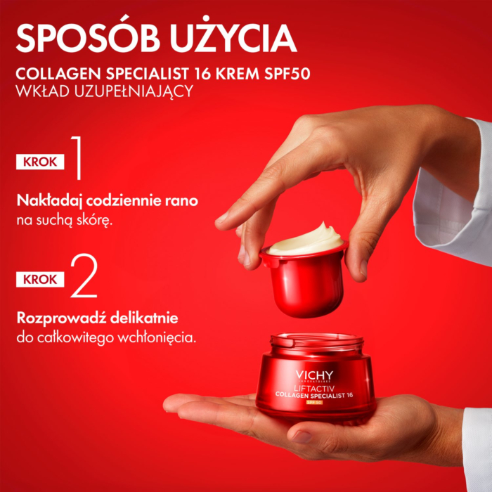Vichy Liftactiv Collagen 16 Krem do twarzy, SPF50 