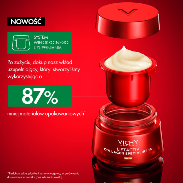 Vichy Liftactiv Collagen 16 Krem do twarzy, SPF50 