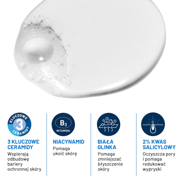Cerave Żel myjący przeciw niedoskonałościom, 473ml