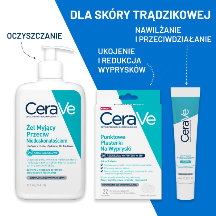 Cerave Żel myjący przeciw niedoskonałościom, 473ml