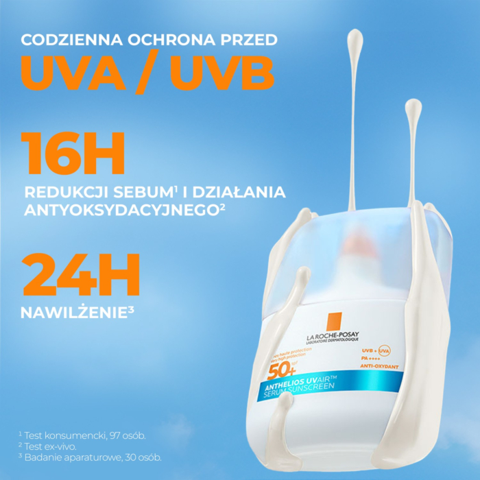 La Roche-Posay Anthelios UVAir™ Ultralekkie serum w kremie SPF 50+