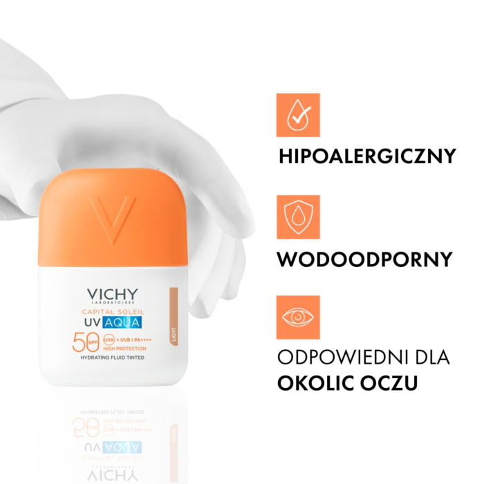 Vichy Capital Soleil UV-Aqua Nawilżający fluid koloryzujący, SPF50 
