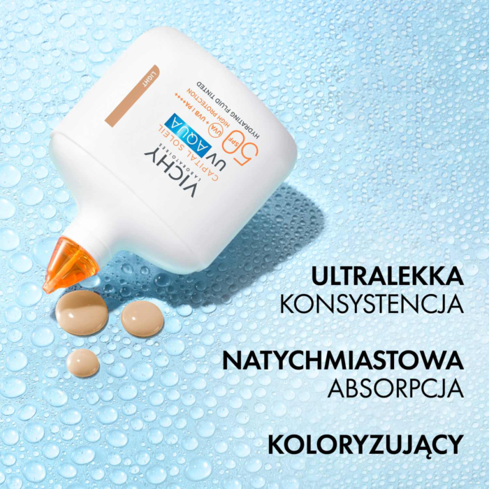Vichy Capital Soleil UV-Aqua Nawilżający fluid koloryzujący, SPF50 