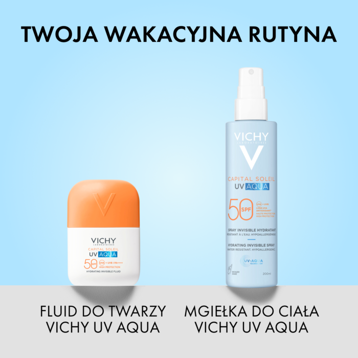 Vichy Capital Soleil UV-Aqua Nawilżający fluid SPF50, Niewidzialny