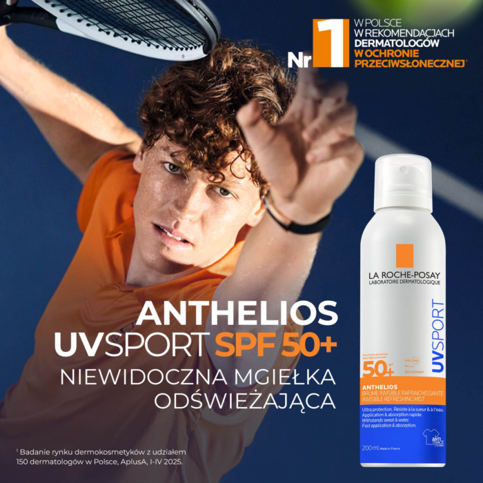 La Roche-Posay Anthelios UV Sport Niewidoczna mgiełka odświeżająca SPF 50+