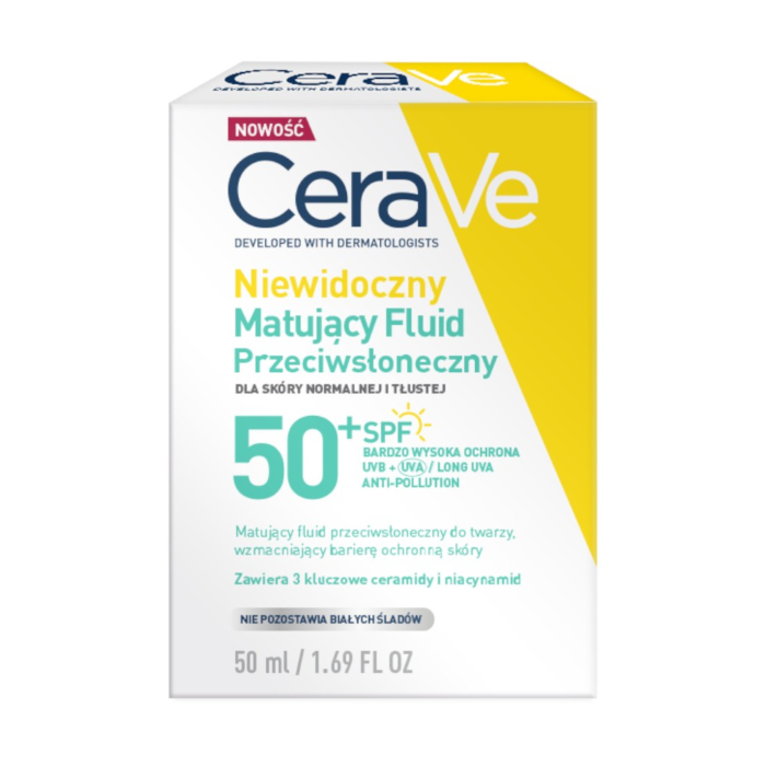CeraVe Matujący fluid przeciwsłoneczny do mieszanej i tłustej skóry SPF 50+