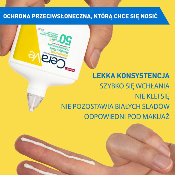 CeraVe Matujący fluid przeciwsłoneczny do mieszanej i tłustej skóry SPF 50+