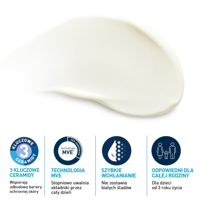 CeraVe Nawilżający balsam przeciwsłoneczny SPF 50+, 177 ml