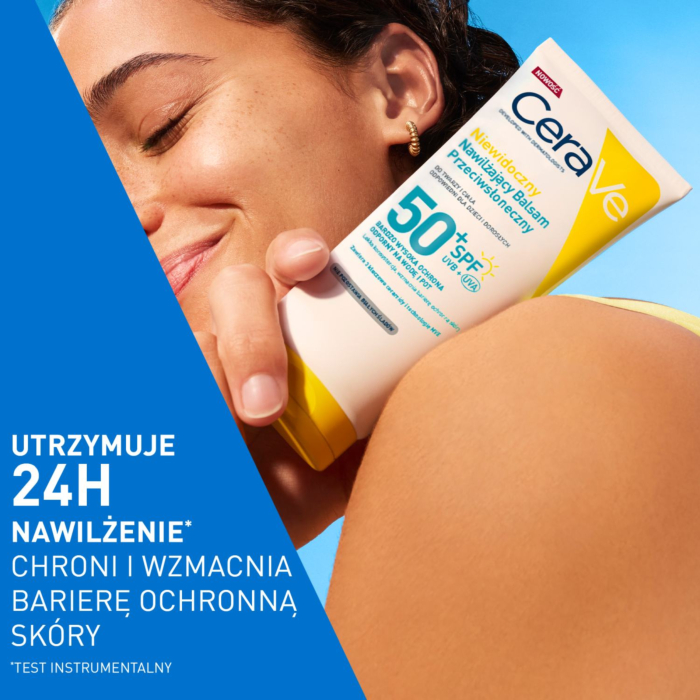 CeraVe Nawilżający balsam przeciwsłoneczny SPF 50+, 75 ml
