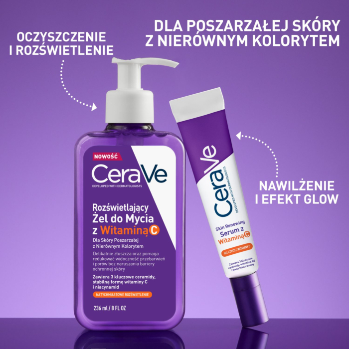 Cerave Rozświetlający żel do mycia z witaminą C, 236 ml