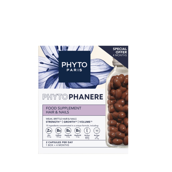 Phyto Phytophanere Duo, Suplement diety wzmacniający włosy i paznokcie, Kapsułki