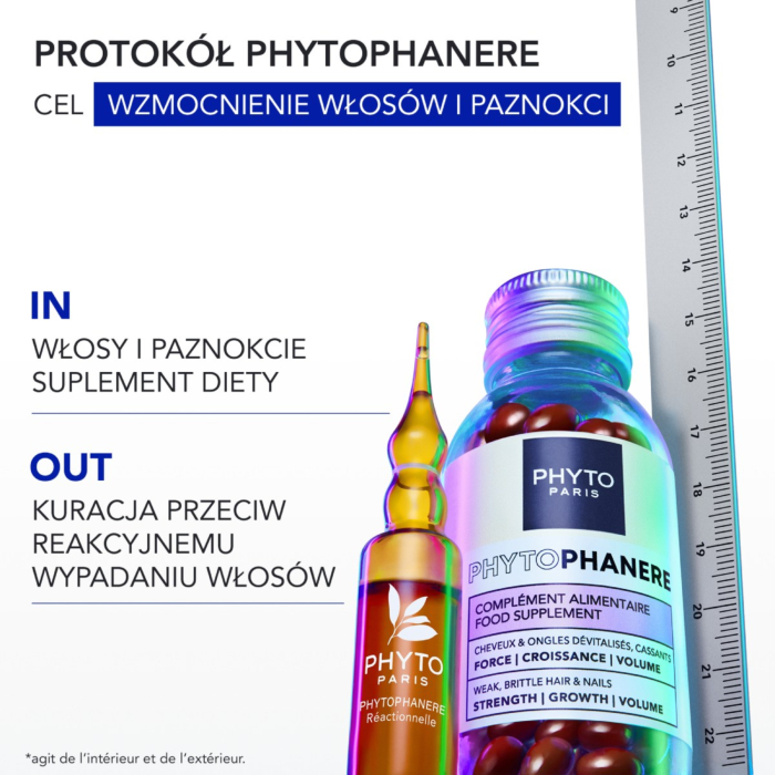 Phyto Phytophanere Duo, Suplement diety wzmacniający włosy i paznokcie, Kapsułki