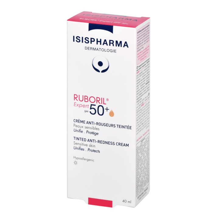 Isispharma Ruboril Expert SPF50+ -  Krem do skóry naczynkowej delikatnie koloryzujący  40ml
