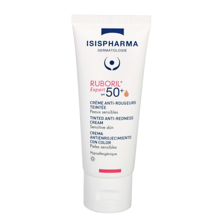 Isispharma Ruboril Expert SPF50+ -  Krem do skóry naczynkowej delikatnie koloryzujący  40ml